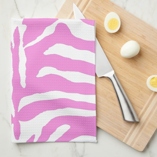 Pink zebra キッチンタオル (四つ折り)