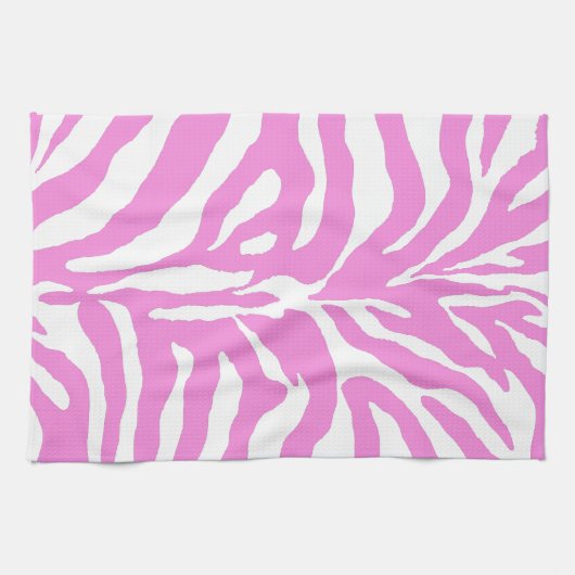 Pink zebra キッチンタオル (横)