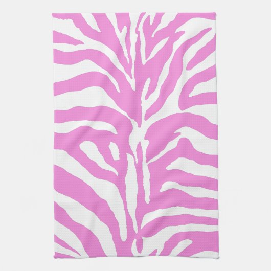 Pink zebra キッチンタオル (縦)