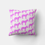 Pink Zebra  クッション (裏面)