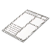 Pink Zebra DailyプランナーノートとTo Doリスト ノートパッド (アングル)