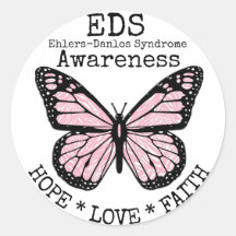 PInk Zebra Ehlers-Danlos症候群EDSステッカー