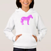 Pink Zebra Kids T-Shirt – Cute Striped Animal Tee  (正面)