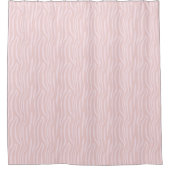 Pink Zebra Pattern Shower Curtain シャワーカーテン (正面)