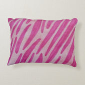 Pink zebra stripes アクセントクッション (裏面)