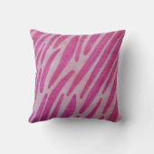 Pink zebra stripes クッション (裏面)