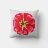 Pink Zinnia クッション (正面)