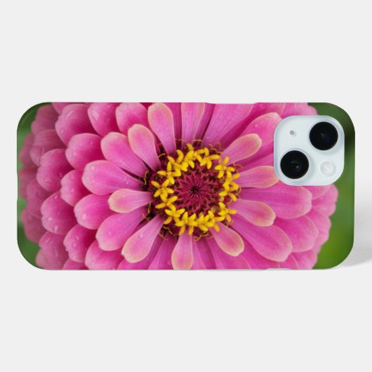 Pink zinnia - floral Case-Mate iPhoneケース (裏面 (横))