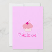 Pinkaliciousの招待 招待状 (裏面)