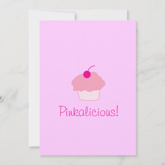 Pinkaliciousの招待 招待状 (裏面)