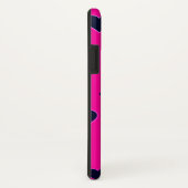 PinkBlackモダンハートiPhoneケース Case-Mate iPhoneケース (裏面/右)