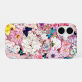 PinkFlower Abundance  iPhone 16ケース (裏面横)