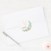 PinkGold Small Business Thank You Round Sticker ラウンドシール (封筒)