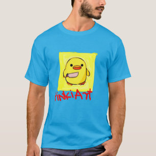 Pinkiart Duck - 遊び心あふれるパステルキャラクターコンセプト Tシャツ