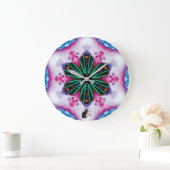 Pinkie Kaleidoscope ラージ壁時計 (ホーム)