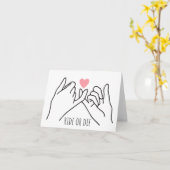 Pinkie Promise Cardに乗るか死ぬか カード (黄色い花)