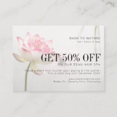 ©Pinkish白蓮教のホリスティックな健康の割引 名刺 (裏面)