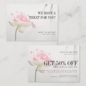 ©Pinkish白蓮教のホリスティックな健康の割引 名刺 (正面/裏面)