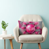 Pinkmas – Neon Holiday Pop Art ランバークッション (椅子)