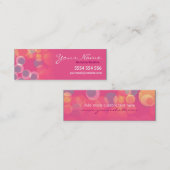 Pinkoは小型商売関係カード泡立ちます コーリングカード (正面/裏面)