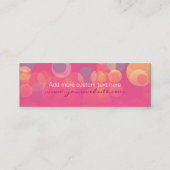 Pinkoは小型商売関係カード泡立ちます コーリングカード (裏面)