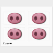 PinkPigスナウト 長方形シール (シート)