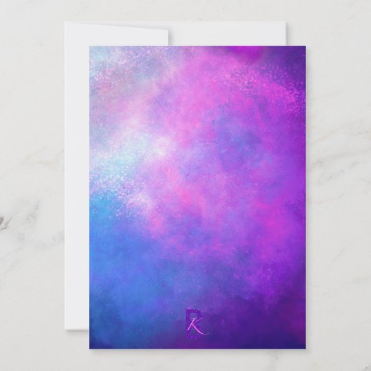 Pinkple Planets Invitation 招待状 (裏面)