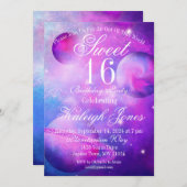 Pinkple Planets Invitation 招待状 (正面/裏面)