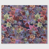 PinksとLilacsとのヴィンテージフローラ ラッピングペーパー (フラット)