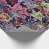 PinksとLilacsとのヴィンテージフローラ ラッピングペーパー (角)