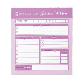 Pink's 結婚 Planning Notepad ノートパッド