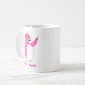 Pinksyのペンギンのマグ コーヒーマグカップ (正面左)