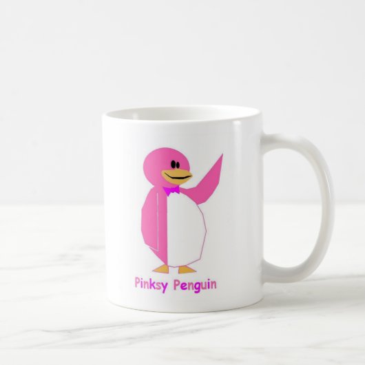 Pinksyのペンギンのマグ コーヒーマグカップ (右)