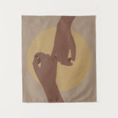 Pinkyはボホスタイル、アフリカ系アメリカ美術で約束。 タペストリー (正面)