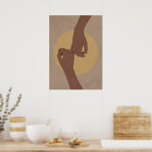 Pinkyはボホスタイル、アフリカ系アメリカ美術で約束。 ポスター (キッチン)