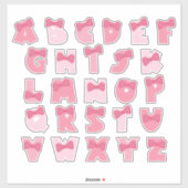 PINKY ALPHABET シール (シート)