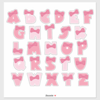 PINKY ALPHABET シール