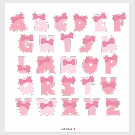 PINKY ALPHABET シール (シート)