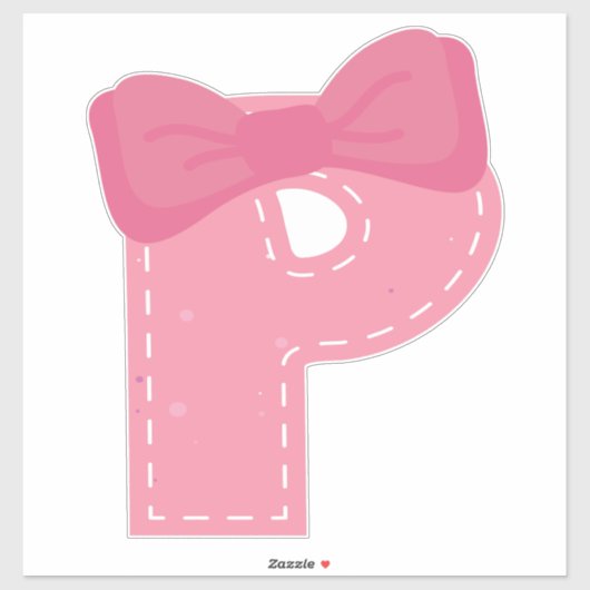 PINKY ALPHABET -P- シール (シート)