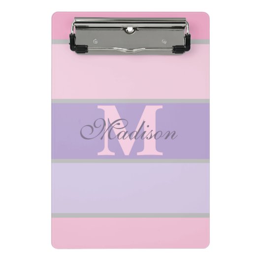 pinky and purple pastel iPhone / iPad case ミニクリップボード (正面)