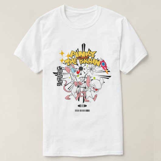 Pinky and the Brain – Classic Cartoon Network Art Tシャツ (デザイン正面)