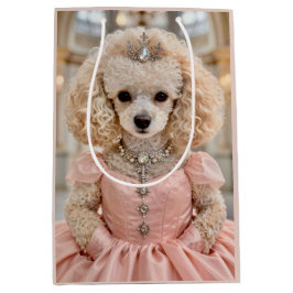 Pinky Poodle  ミディアムペーパーバッグ