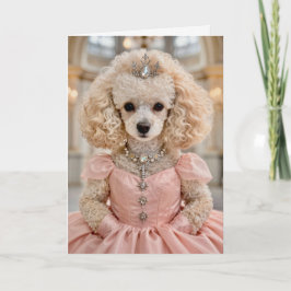 Pinky Poodle Blank Card  カード