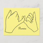 Pinky Swear Promiseはがき インビテーションポストカード (正面)
