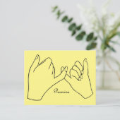 Pinky Swear Promiseはがき インビテーションポストカード (スタンド正面)
