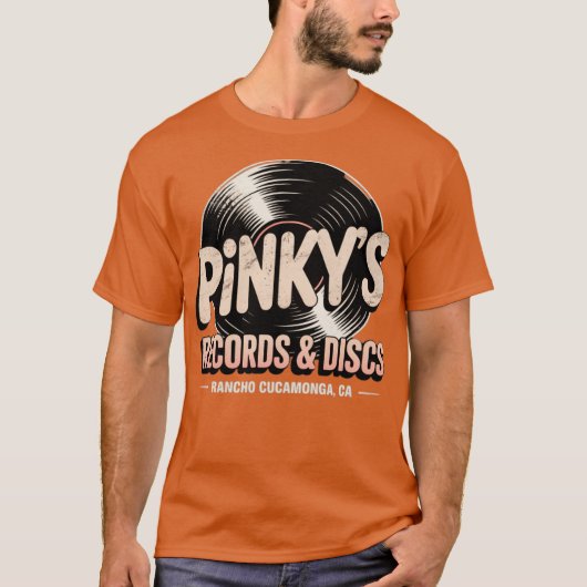 Pinky's レコード&ディスク tシャツ (正面)