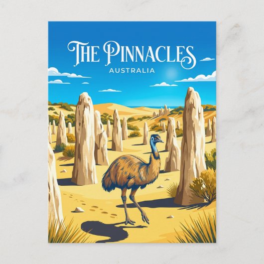 Pinnacles Desert Australia ポストカード (正面)