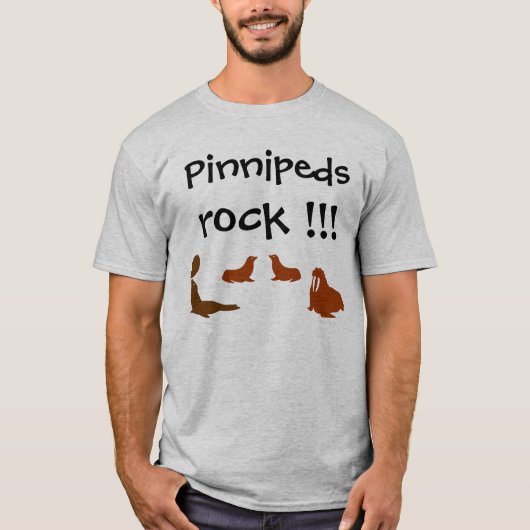 Pinnipedsの石のTシャツ Tシャツ (正面)