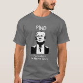 PINO社長の名前のみ Tシャツ (正面)