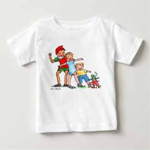 Pinocchioおよび友人-ベビーのTシャツ ベビーTシャツ